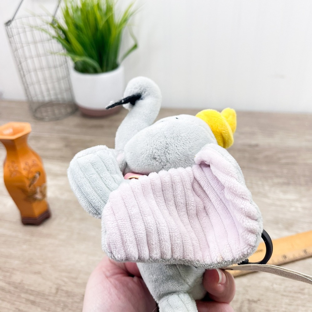 Disney Scentsy Buddy Clip Dumbo Elephant Plush Backpack Clip Gray Yellow Hat - Picture 5 of 14
